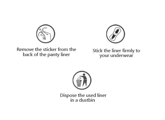 How to Use-Panty Liner