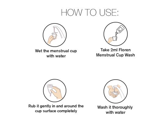 Natural Menstrual Cup Wash-how-to-use